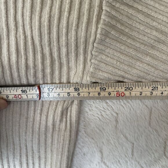 House of Harlow 1960 X Revolve Sweater Women's XS Ribbed Knit Pullover Beige - Picture 5 of 9